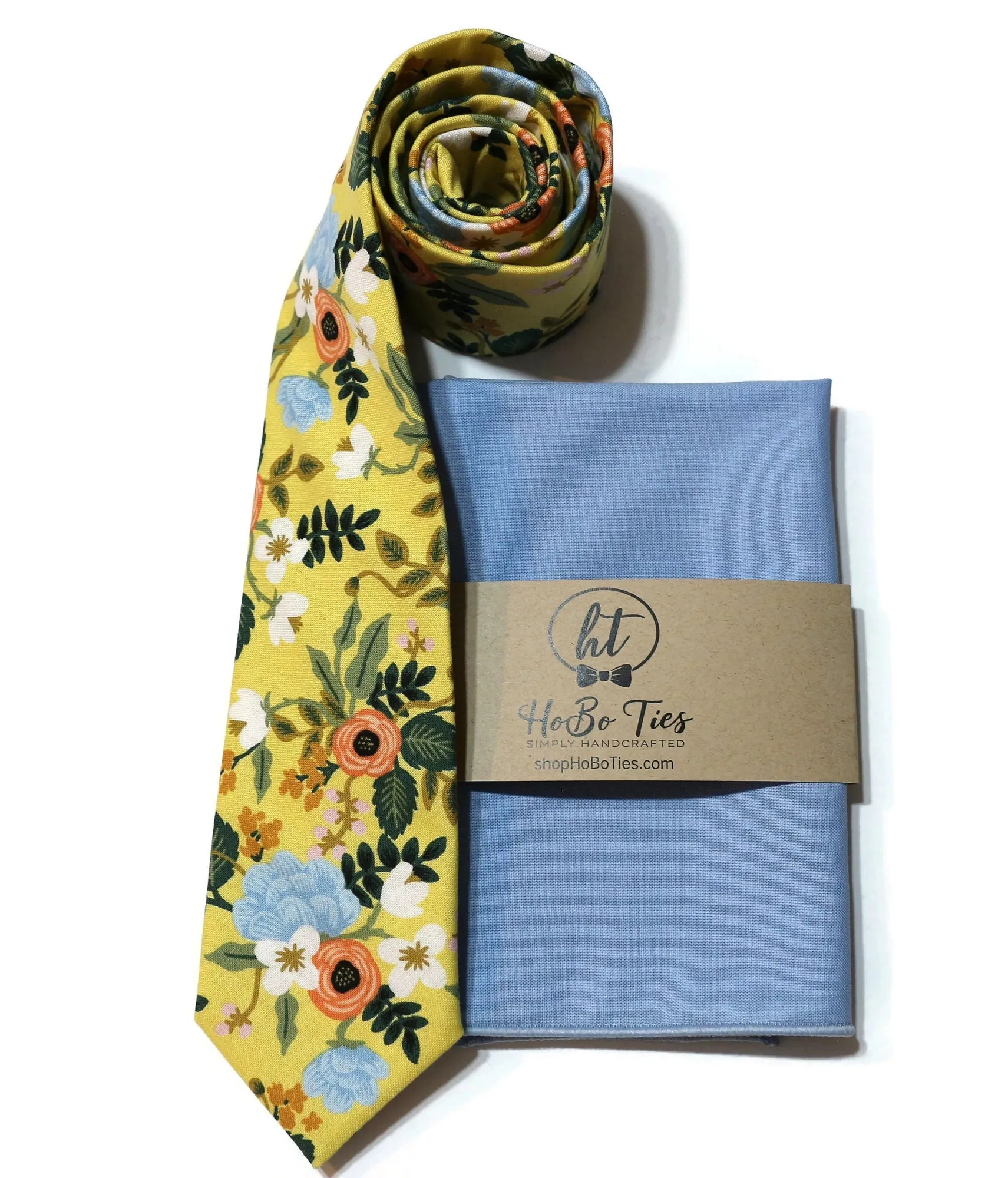 Yellow Birch Floral Necktie
