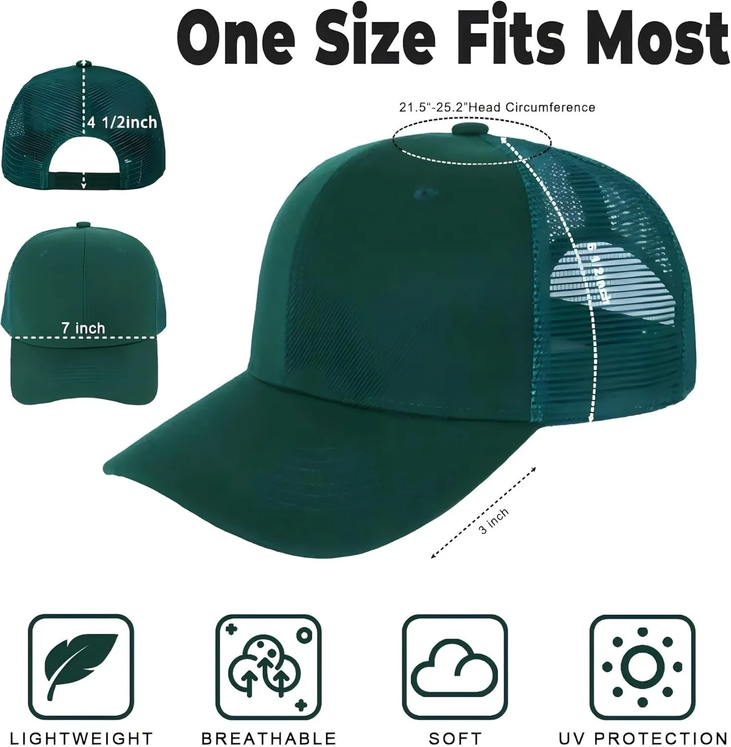 ZH 12 Pack Mesh Trucker Hats, Bulk Baseball Caps for Men and Women, Trucker Cap Wholesale